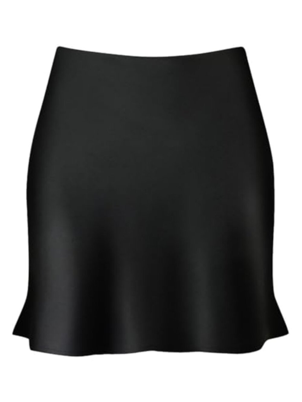 Silk Satin High Waisted Mini A-Line Skirt for Women